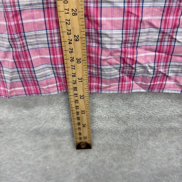 Peter Millar Shirt Mens Large Pink Plaid India Madras Oxford Dress Casual Sport - Picture 5 of 7